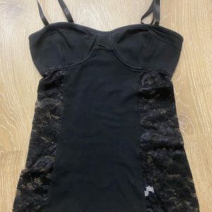 Small black mesh ardene tank top/camisole